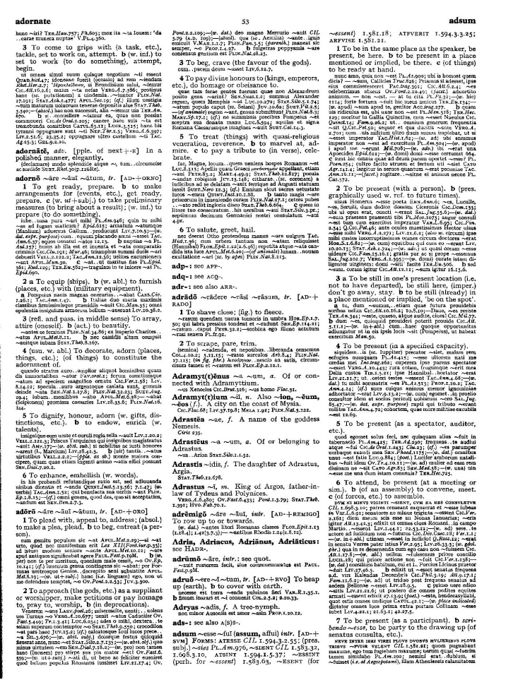 Page from the Oxford Latin Dictionary