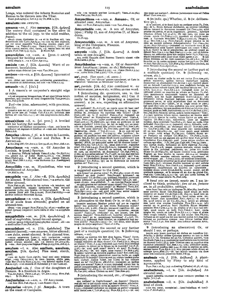 Page from the Oxford Latin Dictionary