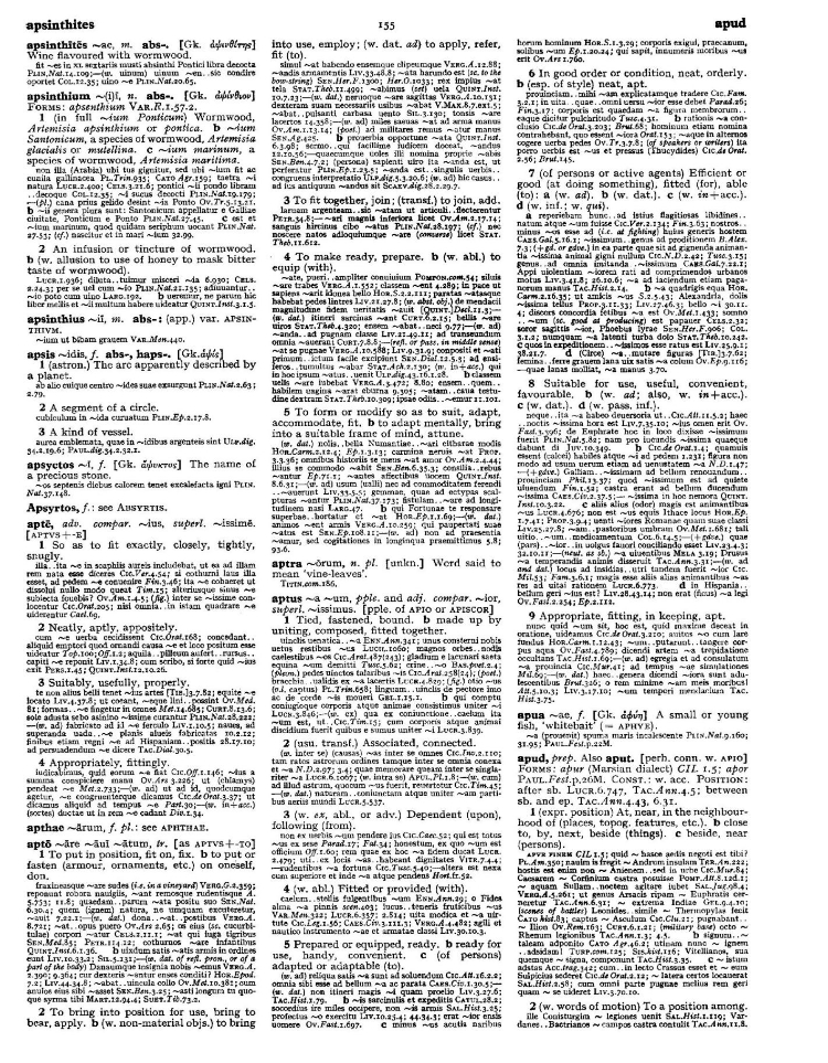 Page from the Oxford Latin Dictionary