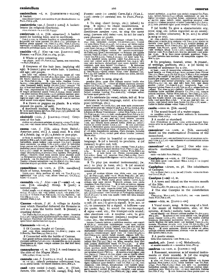 Page from the Oxford Latin Dictionary
