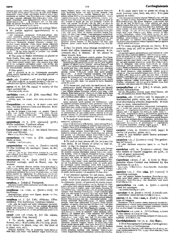 Page from the Oxford Latin Dictionary