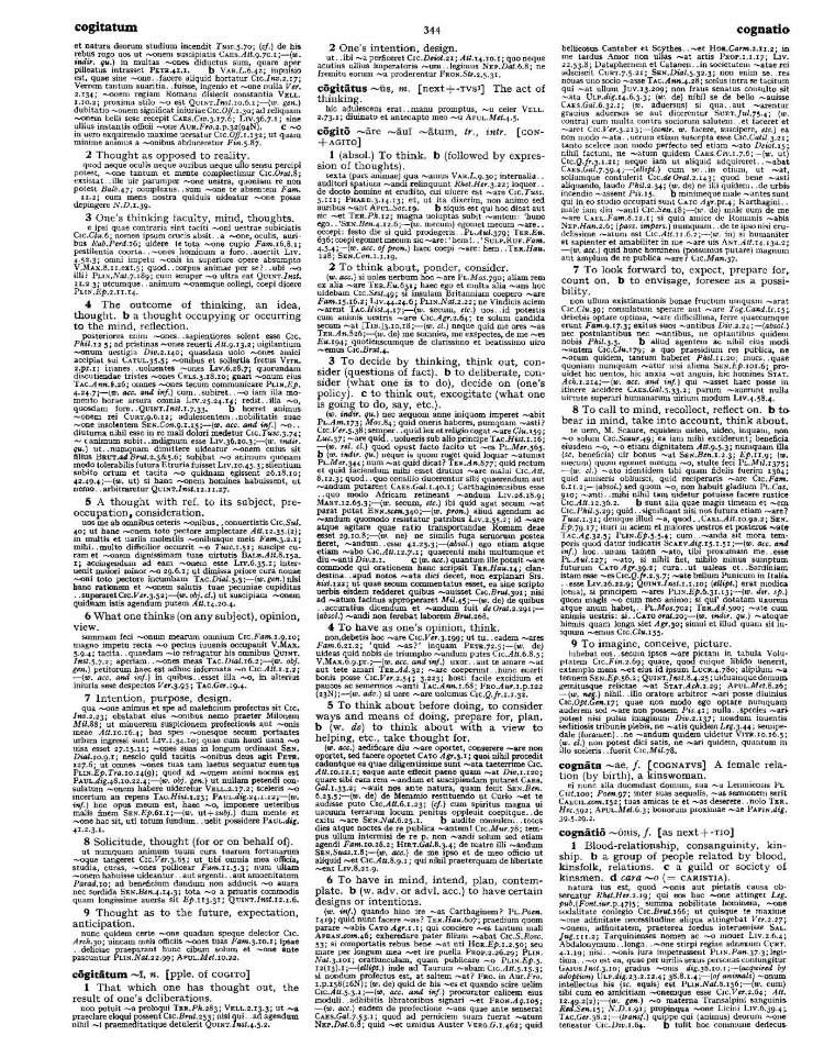 Page from the Oxford Latin Dictionary