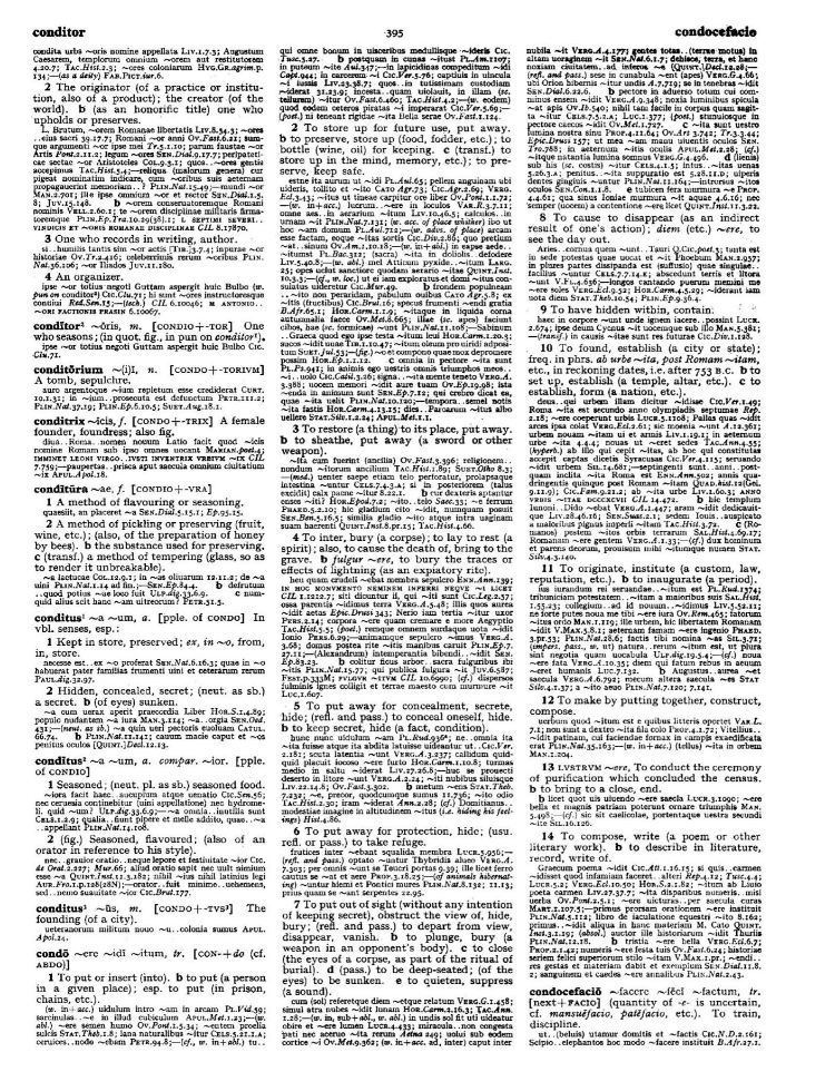 Page from the Oxford Latin Dictionary