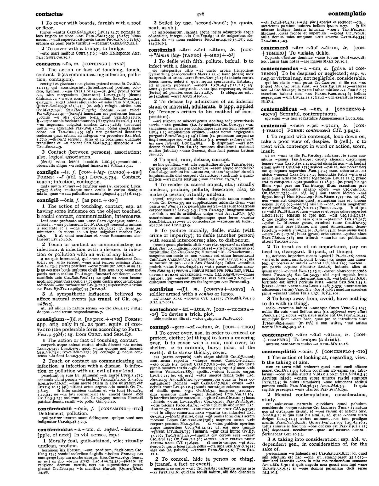 Page from the Oxford Latin Dictionary