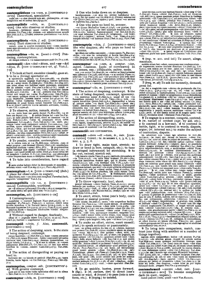 Page from the Oxford Latin Dictionary