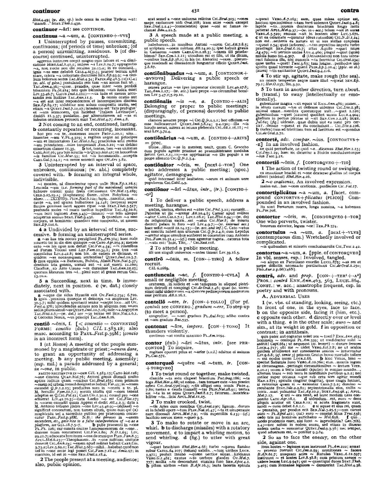 Page from the Oxford Latin Dictionary