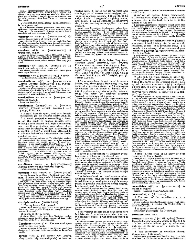 Page from the Oxford Latin Dictionary