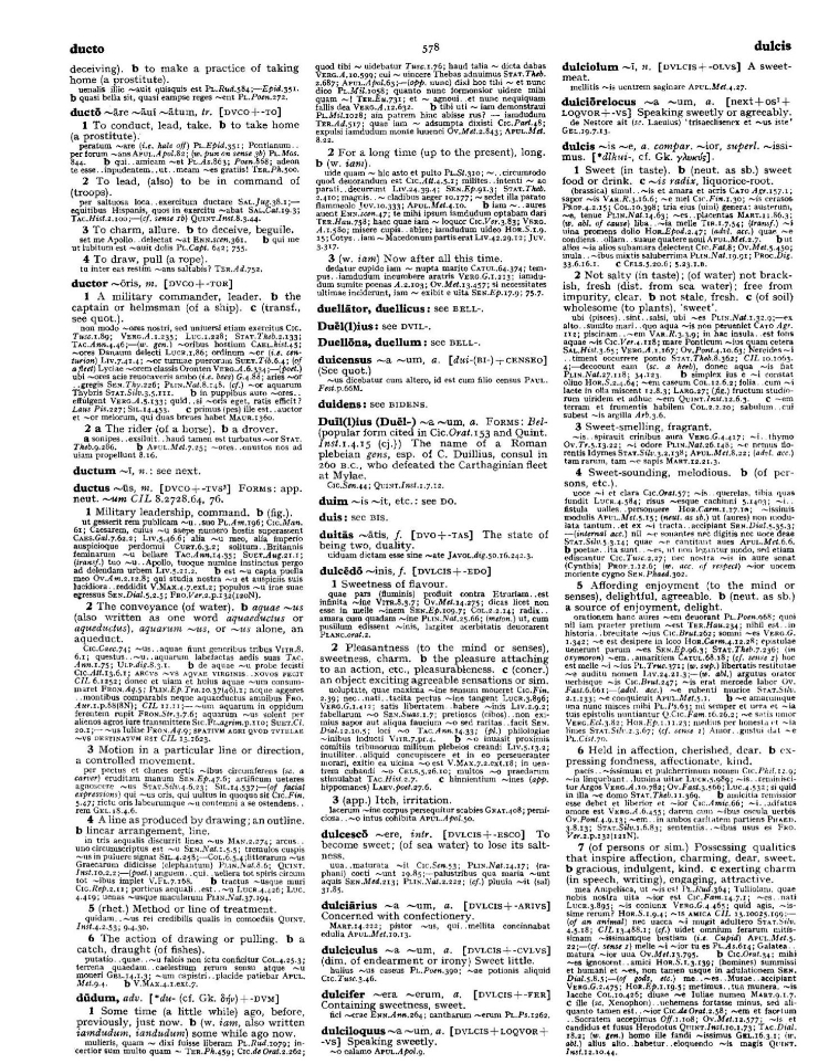 Page from the Oxford Latin Dictionary