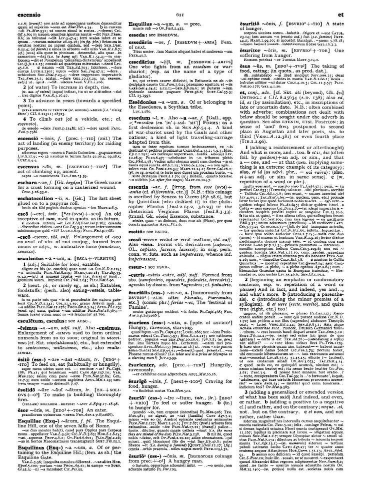 Page from the Oxford Latin Dictionary