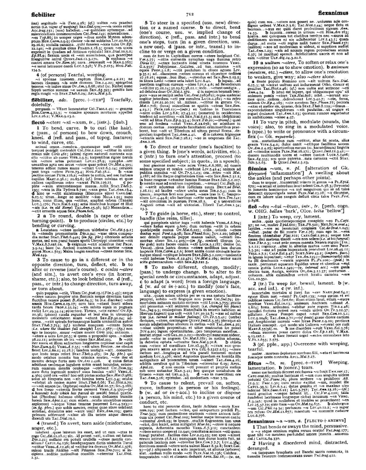 Page from the Oxford Latin Dictionary