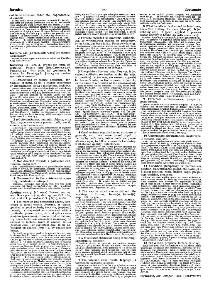 Page from the Oxford Latin Dictionary