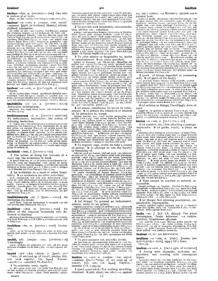 Page from the Oxford Latin Dictionary