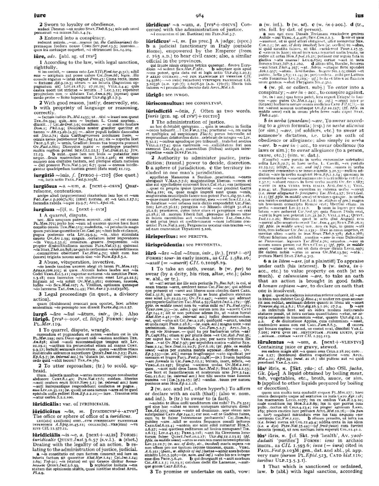 Page from the Oxford Latin Dictionary