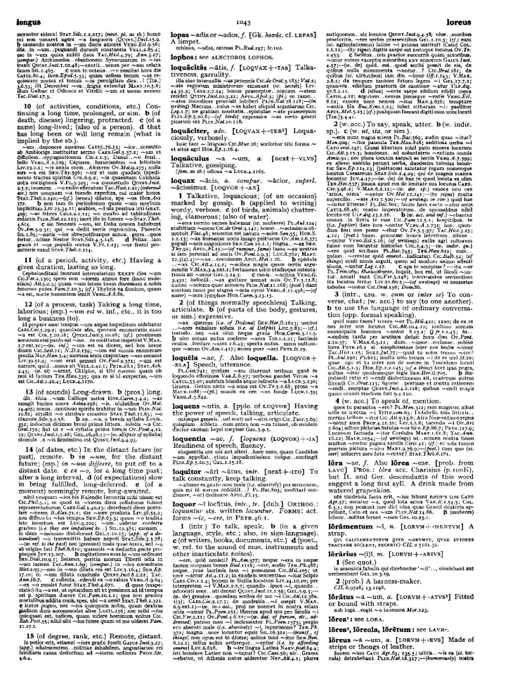 Page from the Oxford Latin Dictionary