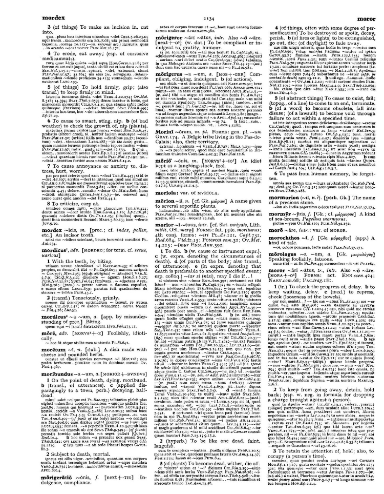 Page from the Oxford Latin Dictionary