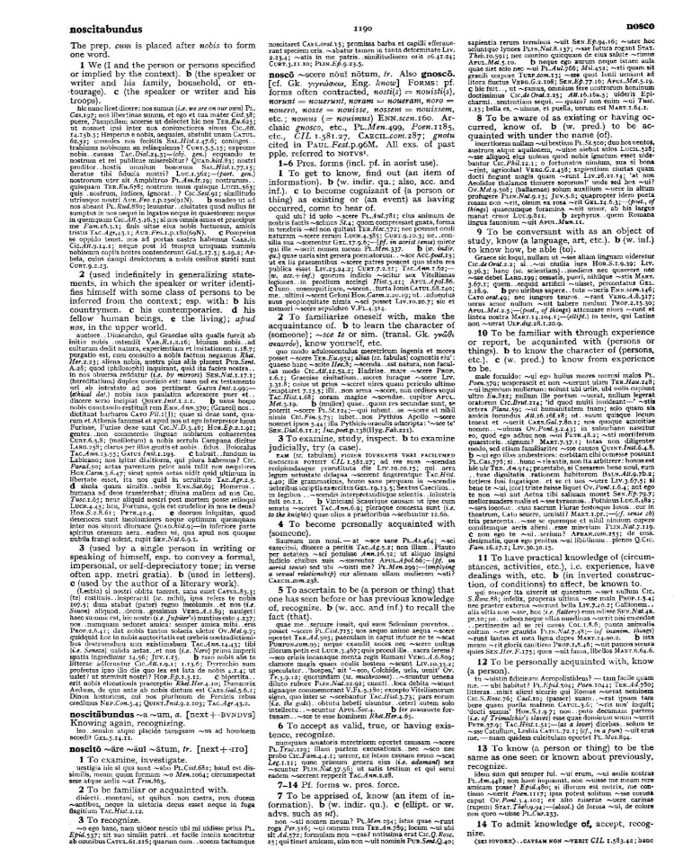 Page from the Oxford Latin Dictionary