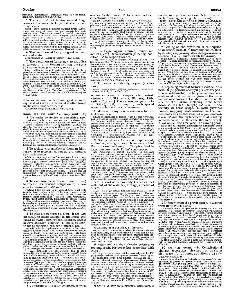 Page from the Oxford Latin Dictionary