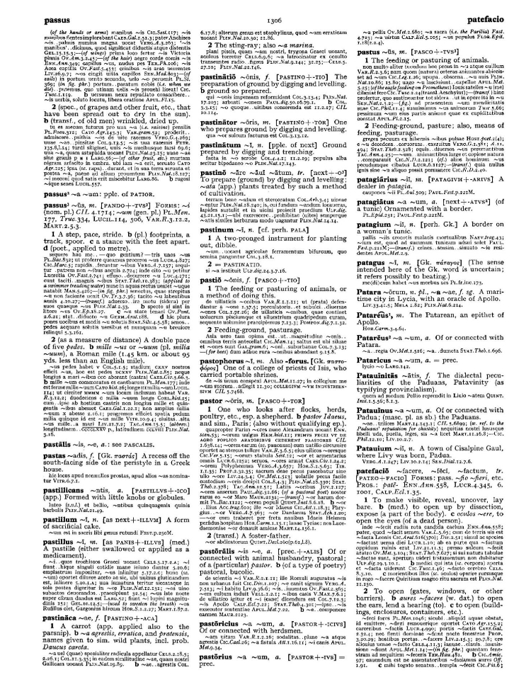 Page from the Oxford Latin Dictionary