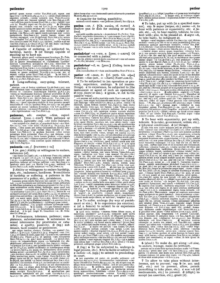 Page from the Oxford Latin Dictionary