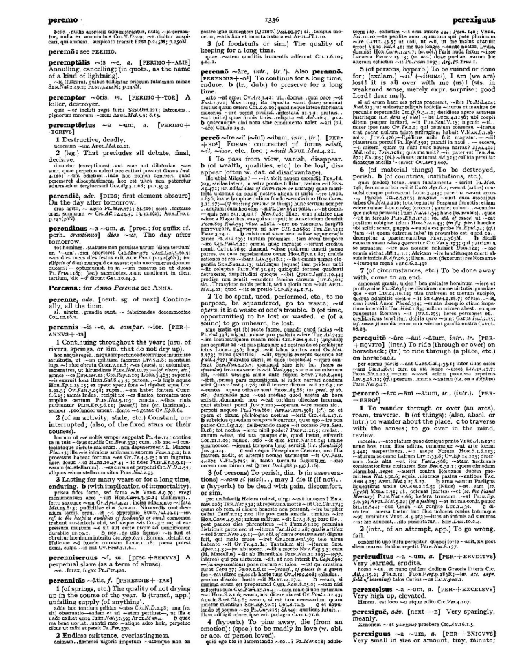 Page from the Oxford Latin Dictionary