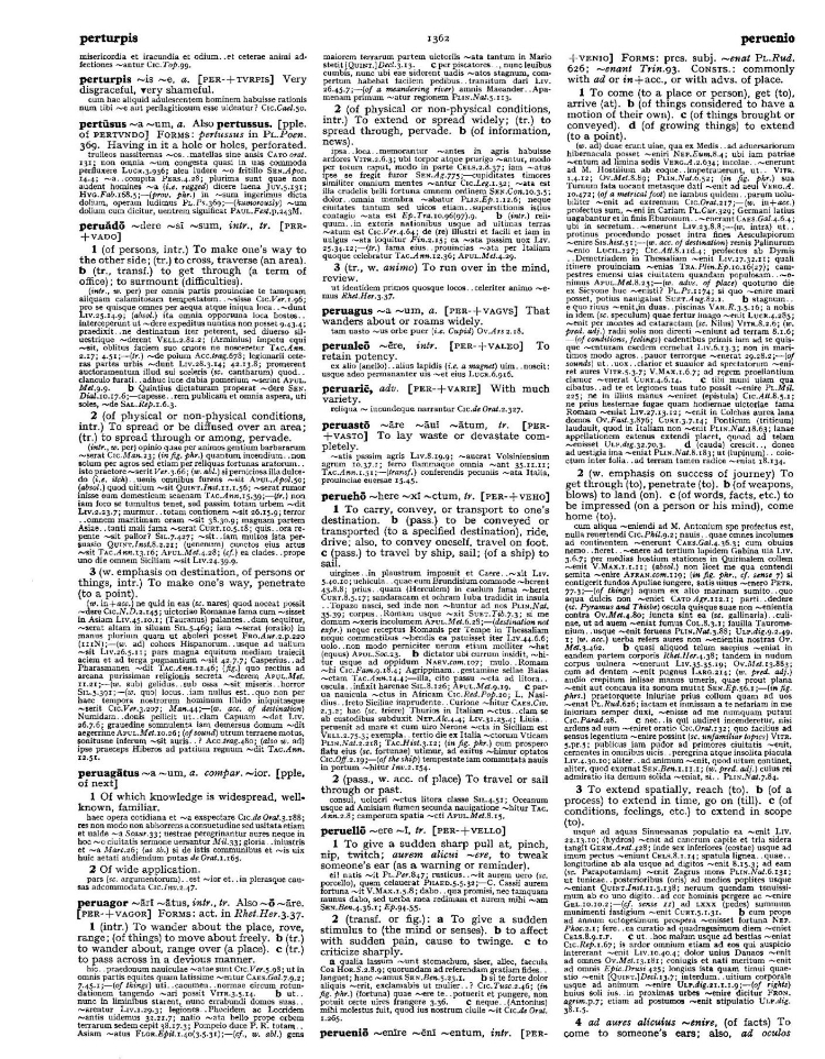 Page from the Oxford Latin Dictionary