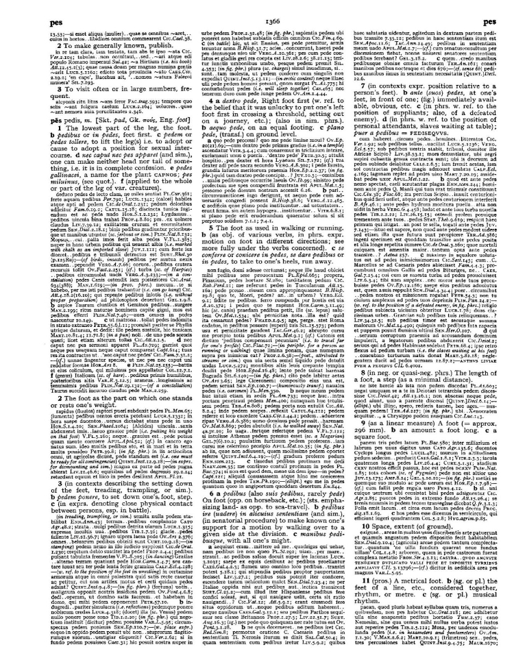 Page from the Oxford Latin Dictionary