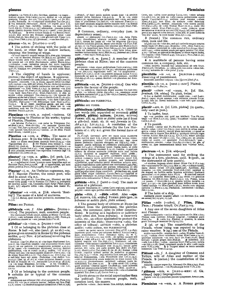 Page from the Oxford Latin Dictionary