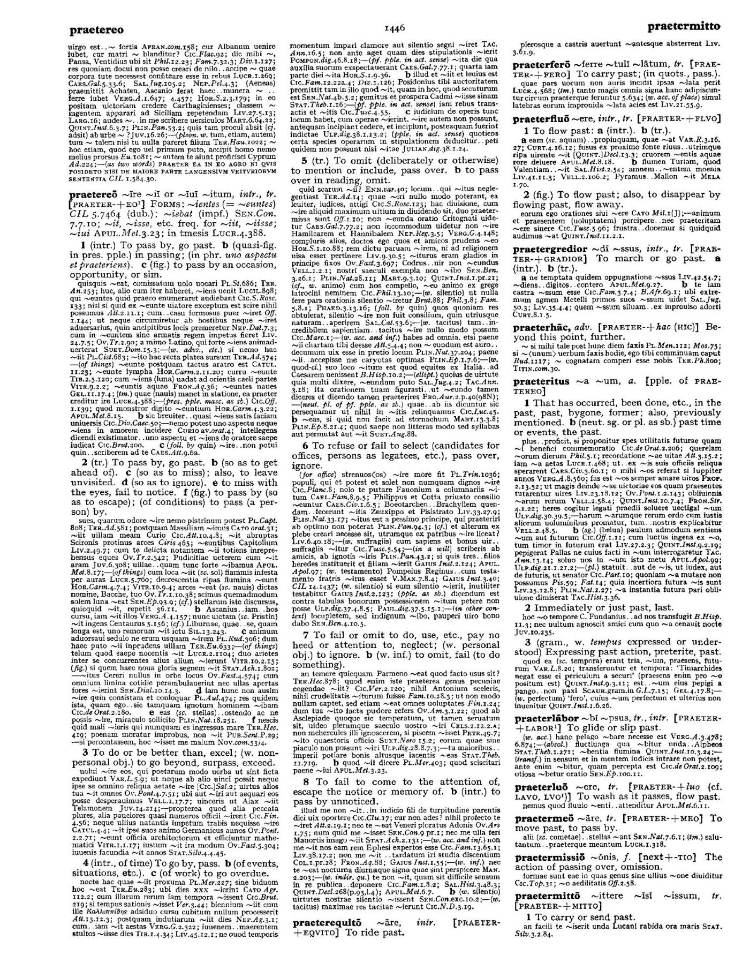 Page from the Oxford Latin Dictionary