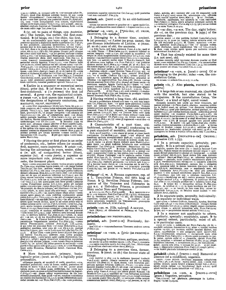 Page from the Oxford Latin Dictionary