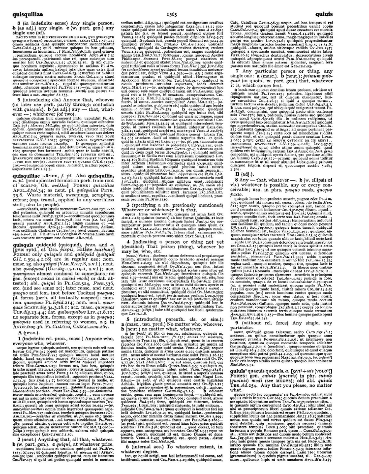 Page from the Oxford Latin Dictionary