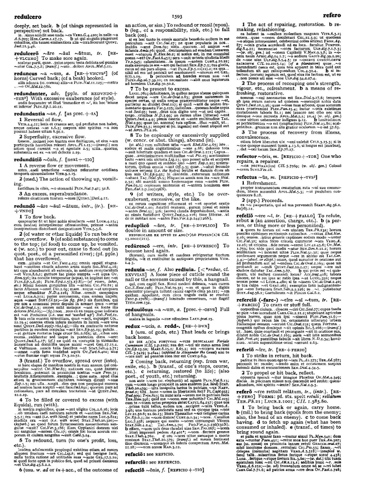 Page from the Oxford Latin Dictionary