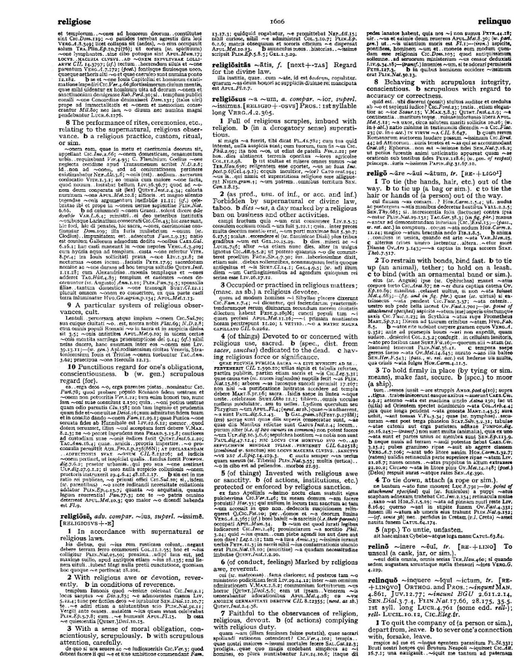Page from the Oxford Latin Dictionary