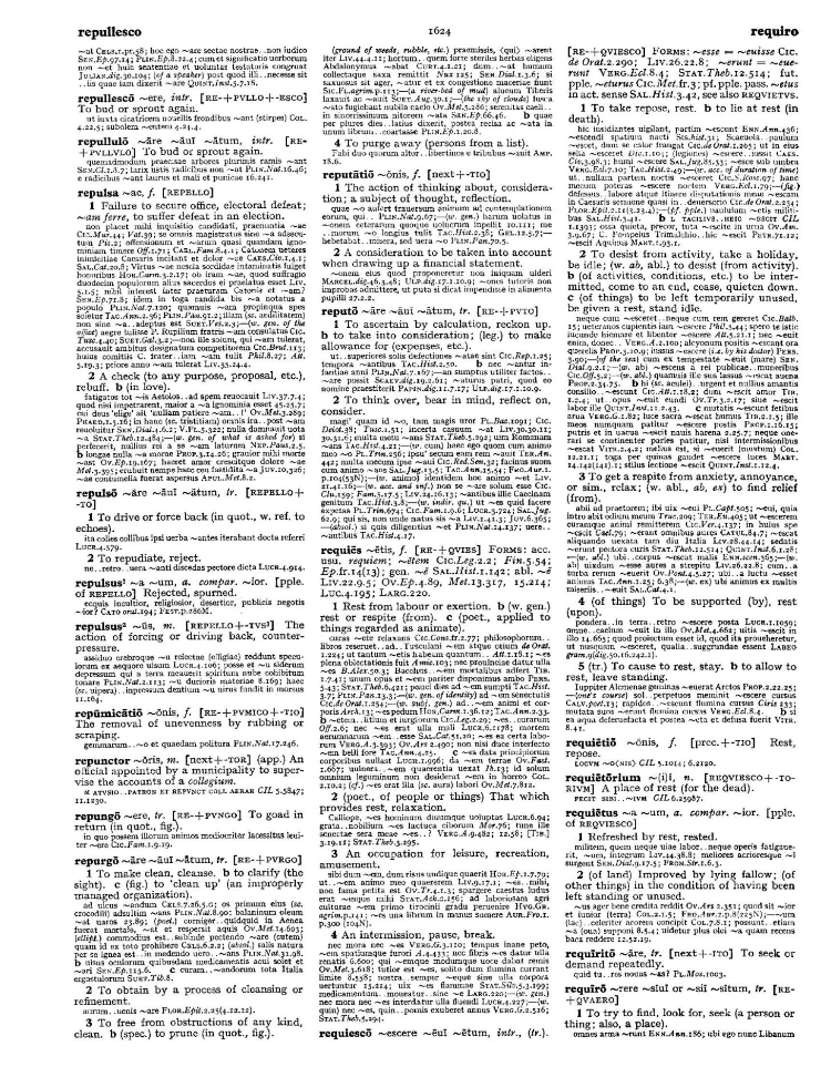 Page from the Oxford Latin Dictionary