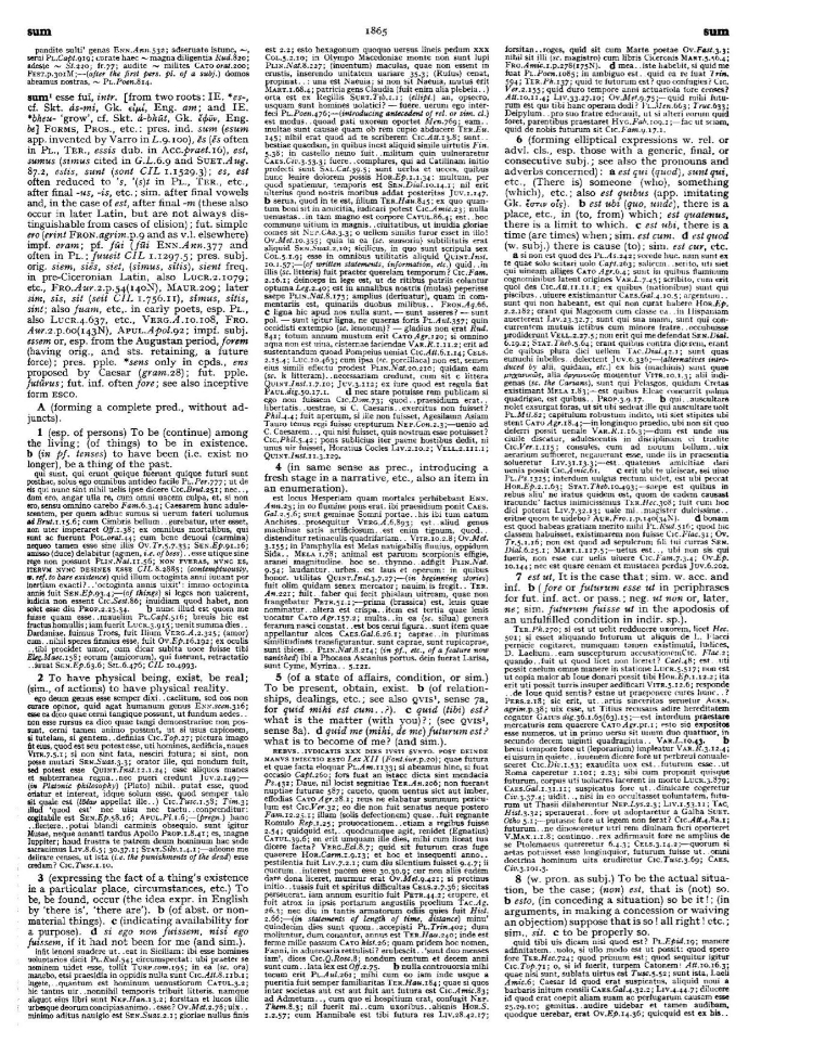 Page from the Oxford Latin Dictionary