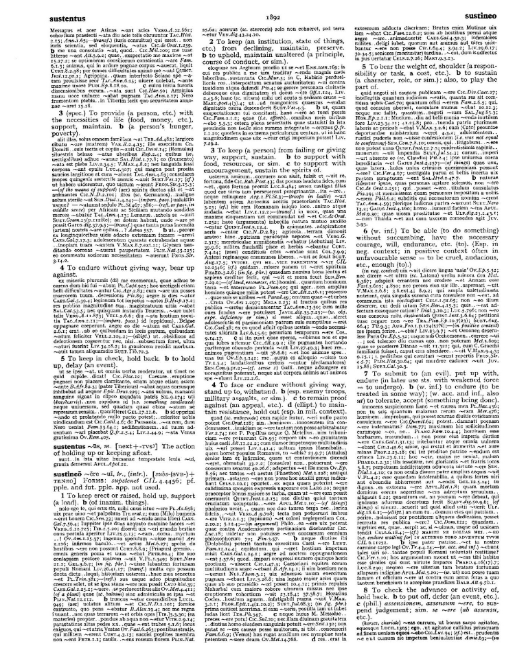 Page from the Oxford Latin Dictionary