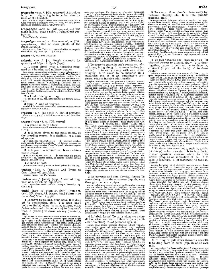 Page from the Oxford Latin Dictionary