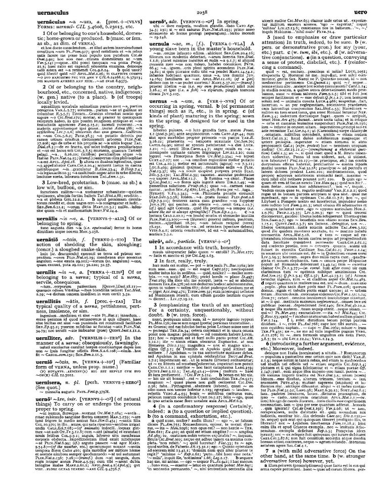 Page from the Oxford Latin Dictionary