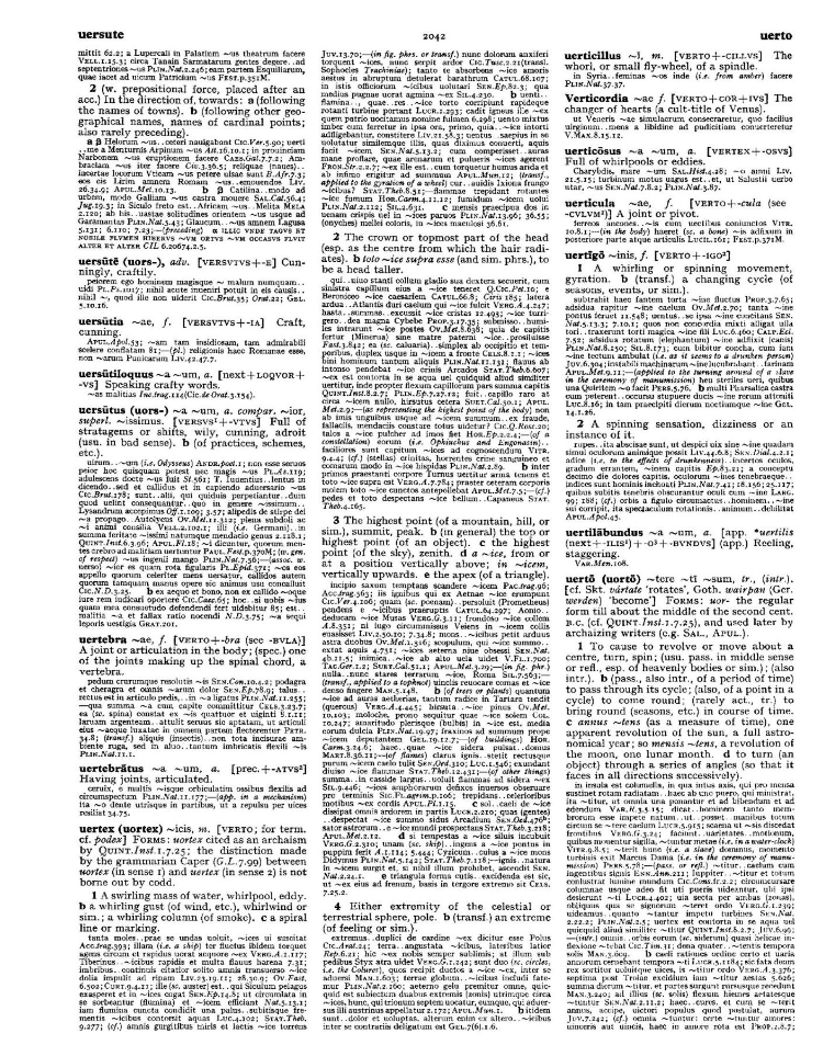 Page from the Oxford Latin Dictionary