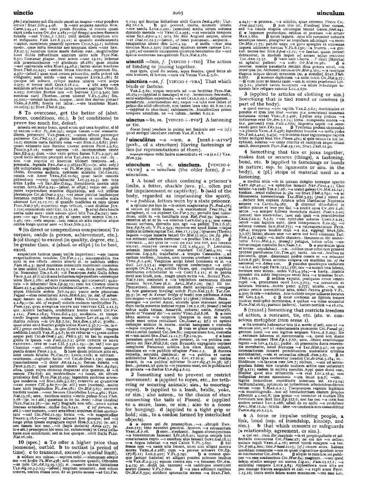Page from the Oxford Latin Dictionary