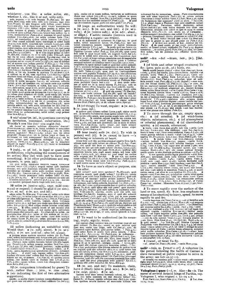 Page from the Oxford Latin Dictionary